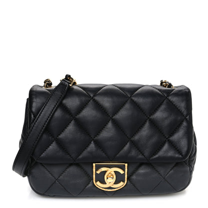 Chanel Lambskin Quilted Mini Flap Black 1 of 12