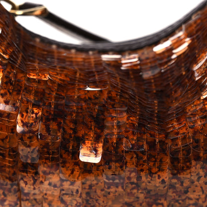 Fendi Sequin Paillettes Shiny Nappa Nano Fendigraphy Hobo Charm Brown 8 of 11