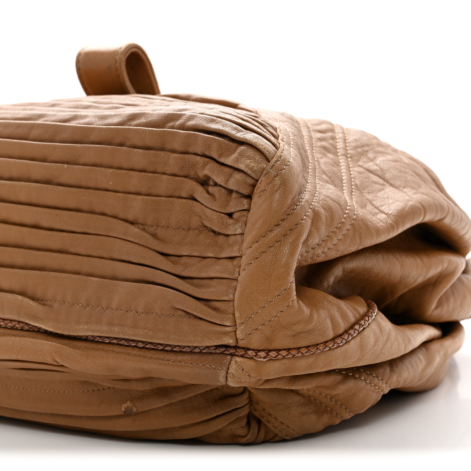 Fendi Nappa Pleated Nuvolata Spy Bone 10 of 14