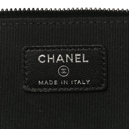 Chanel Velvet Quilted Small Vanity Case With Chain Black 5 of 10