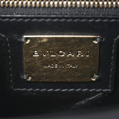 Bulgari Nappa Quilted Serpenti Forever Diamond Blast Shoulder Bag Black Pink 6 of 9