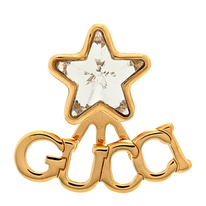 Gucci Crystal Star Logo Single Earring Gold 1 of 4