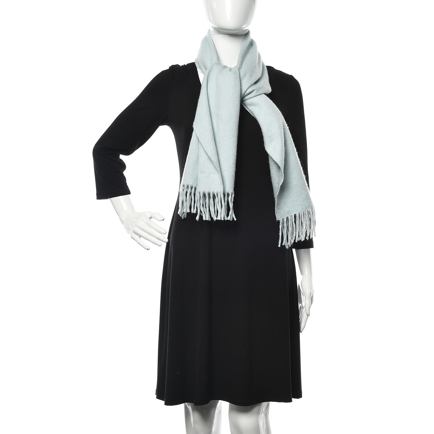 Hermes Cashmere Fringe Scarf 2 of 5