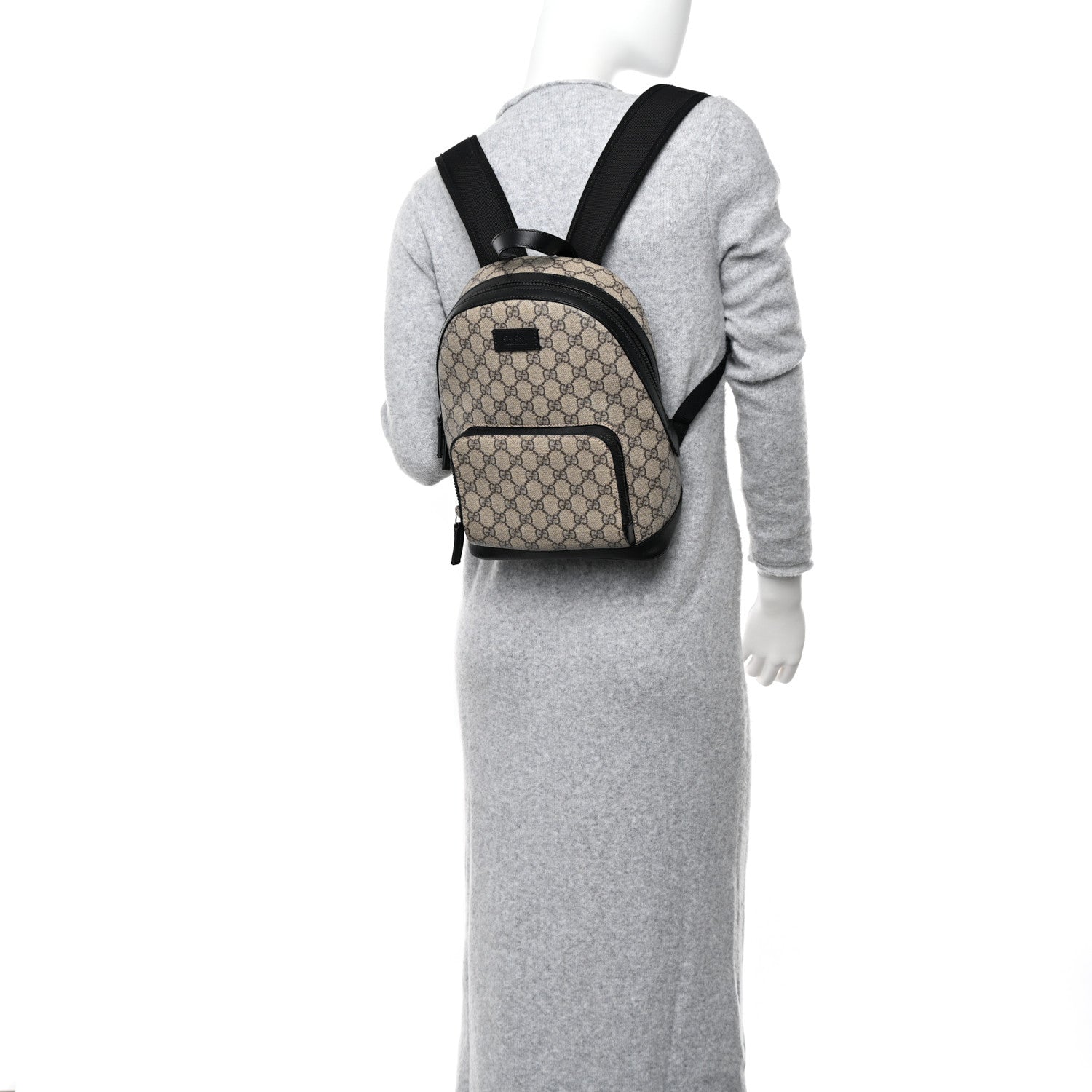 Gucci GG Supreme Monogram Small Eden Day Backpack Black 2 of 11