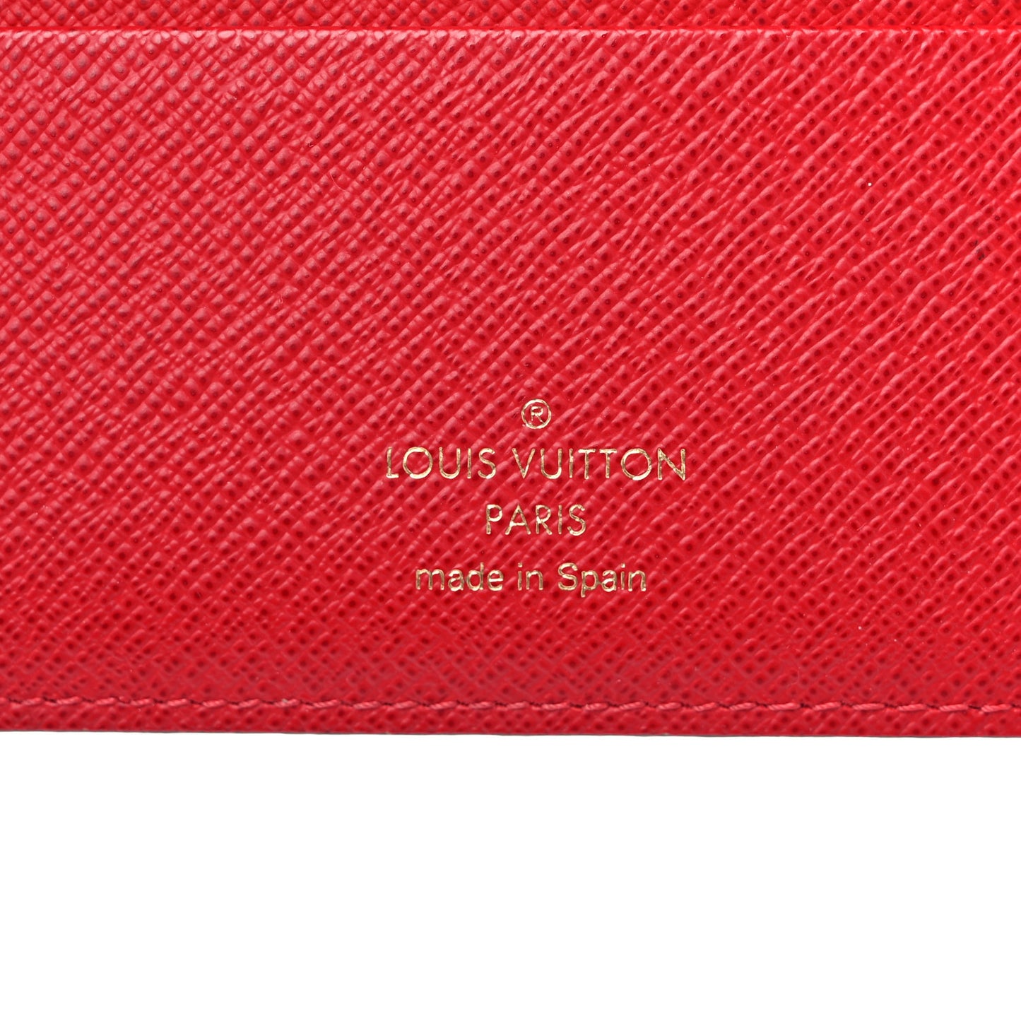 Damier Ebene Insolite Wallet Rouge