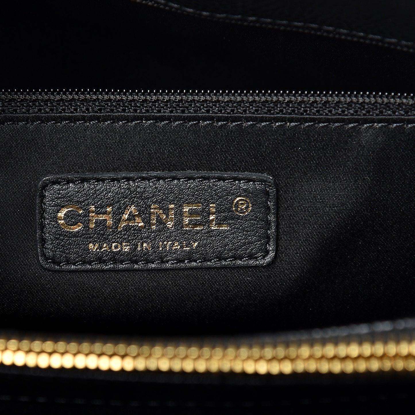 Caviar Quilted Grand Shopping Tote GST Black