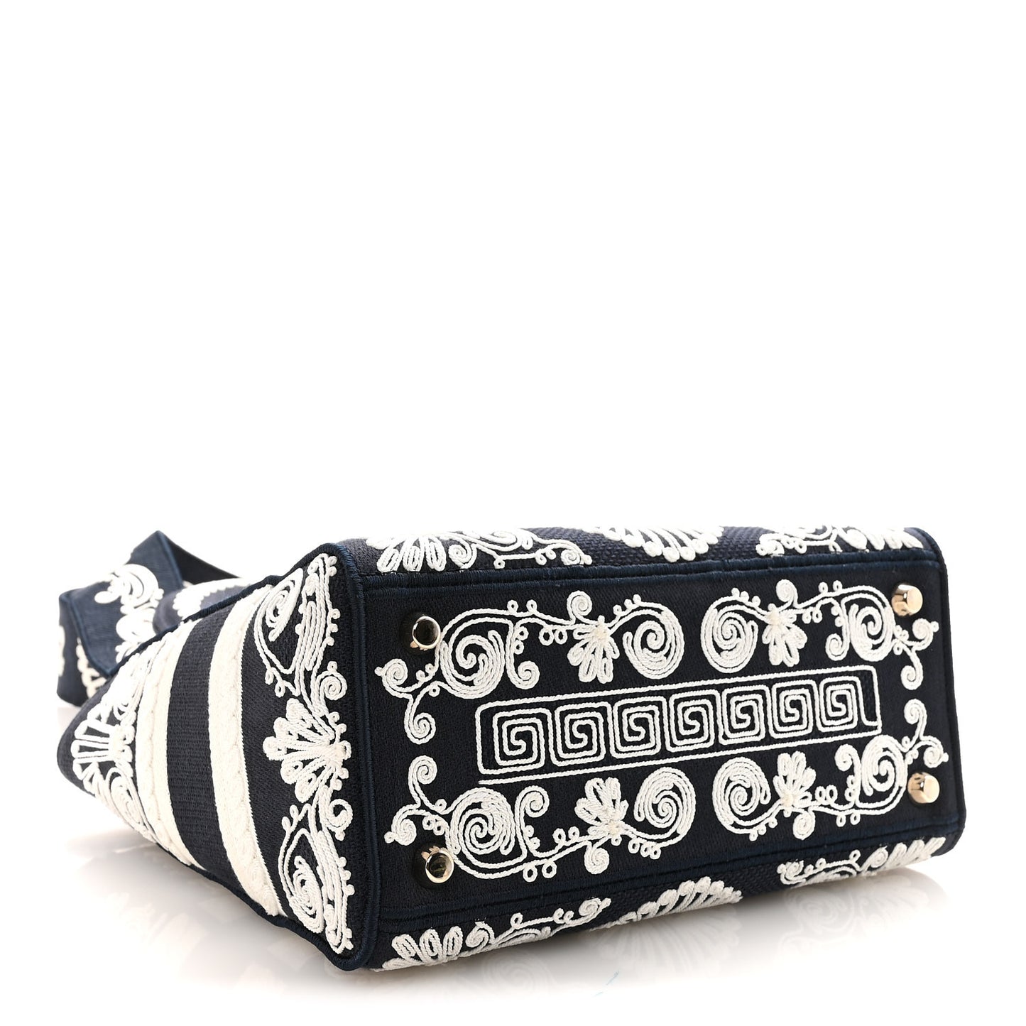 Embroidered Cornely Medium Lady D-Lite Blue White