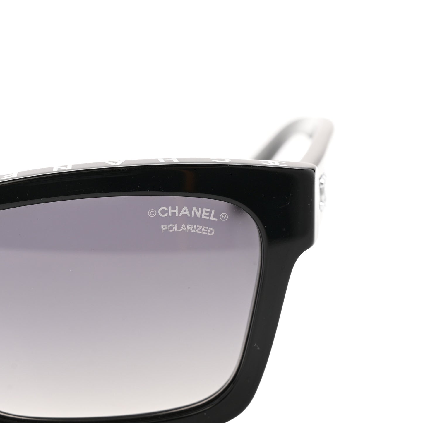 Acetate Polarized Square Sunglasses 5417-A Black