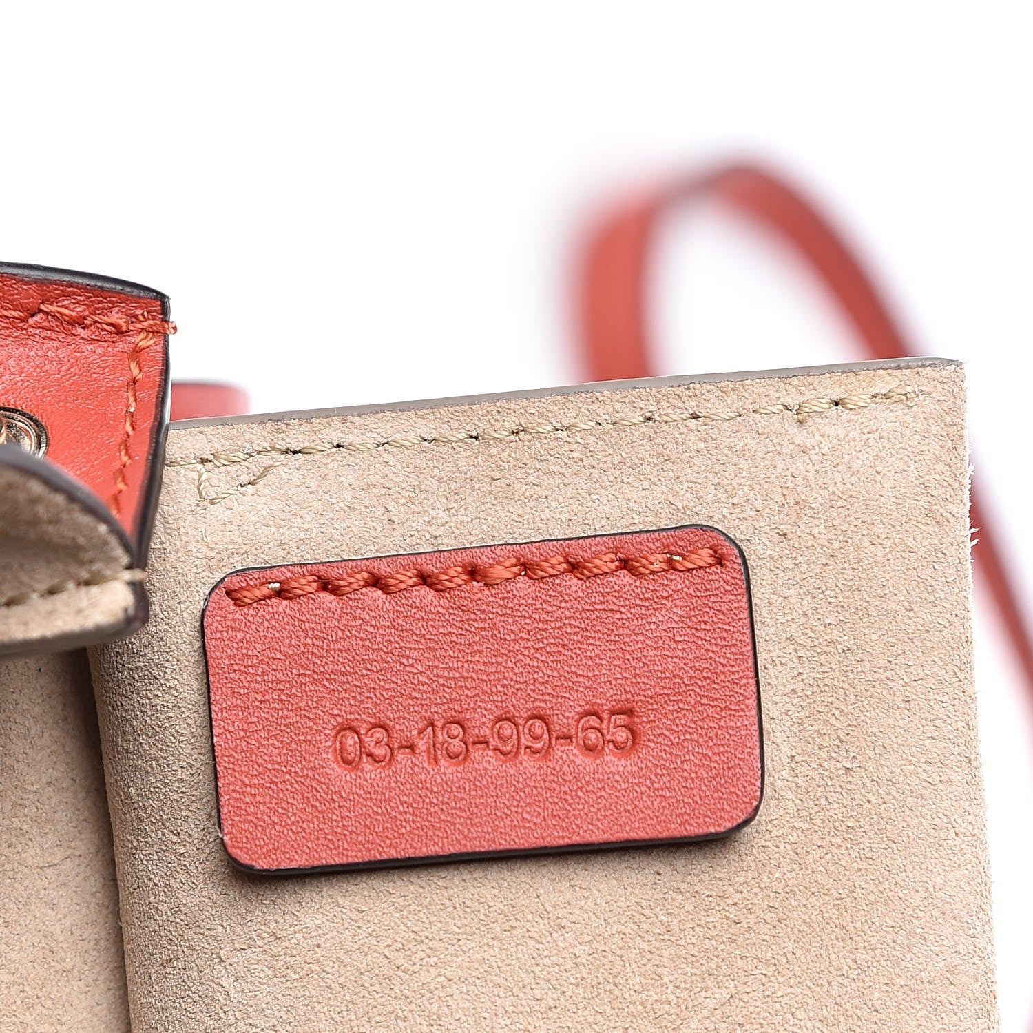 Chloe Suede Calfskin Mini Faye Bracelet Bag Sepia Red 7 of 10