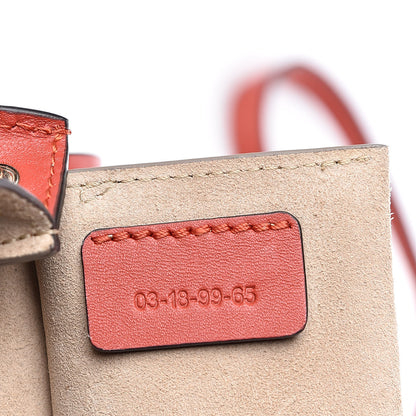 Chloe Suede Calfskin Mini Faye Bracelet Bag Sepia Red 7 of 10