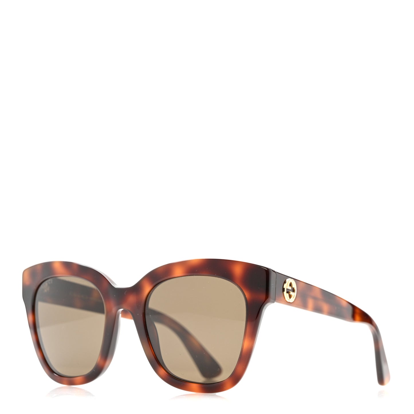 Acetate Square Frame Sunglasses GG0029S Tortoise