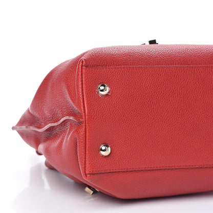 Mulberry Small Classic Grain Kensington Poppy Red 7 of 11