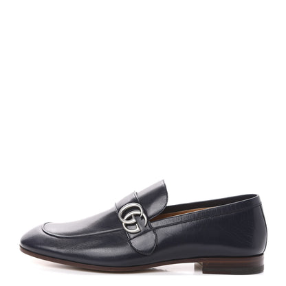 Gucci Goatskin Mens GG Loafers 10 Blue 1 of 9