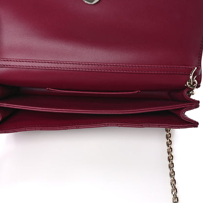 Christian Dior Lambskin Cannage Mini My Dior Bag Burgundy 5 of 9