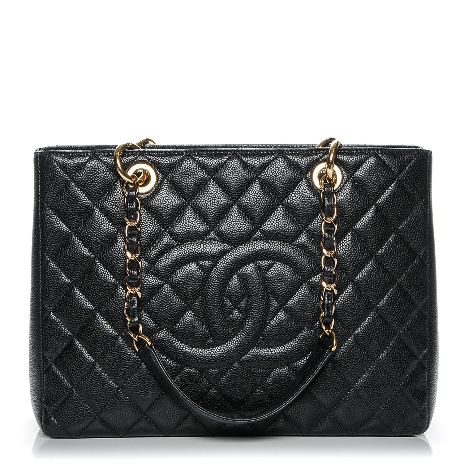 Chanel Caviar Quilted Grand Shopping Tote GST Black 1 of 7