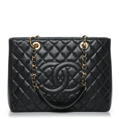 Chanel Caviar Quilted Grand Shopping Tote GST Black 1 of 7