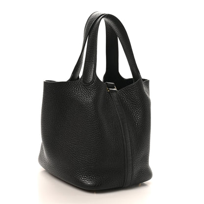 Hermes Taurillon Clemence Picotin Lock 18 PM Black 3 of 13