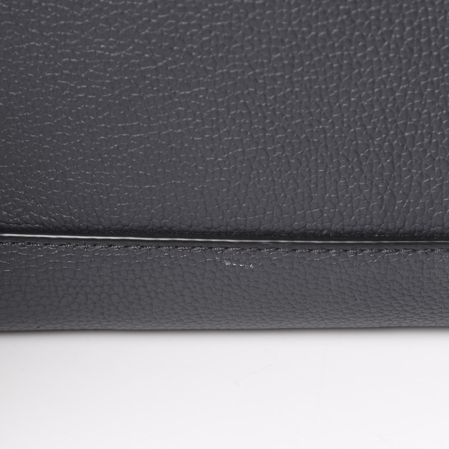 Grained Calfskin Medium Milla Tote Phantom Grey