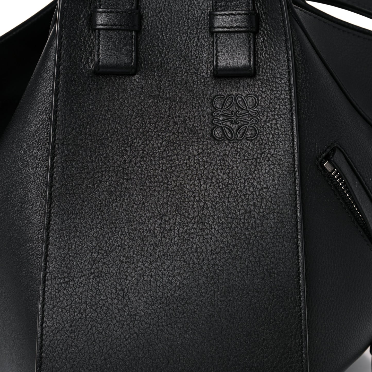 Calfskin Small Hammock Shoulder Bag Black