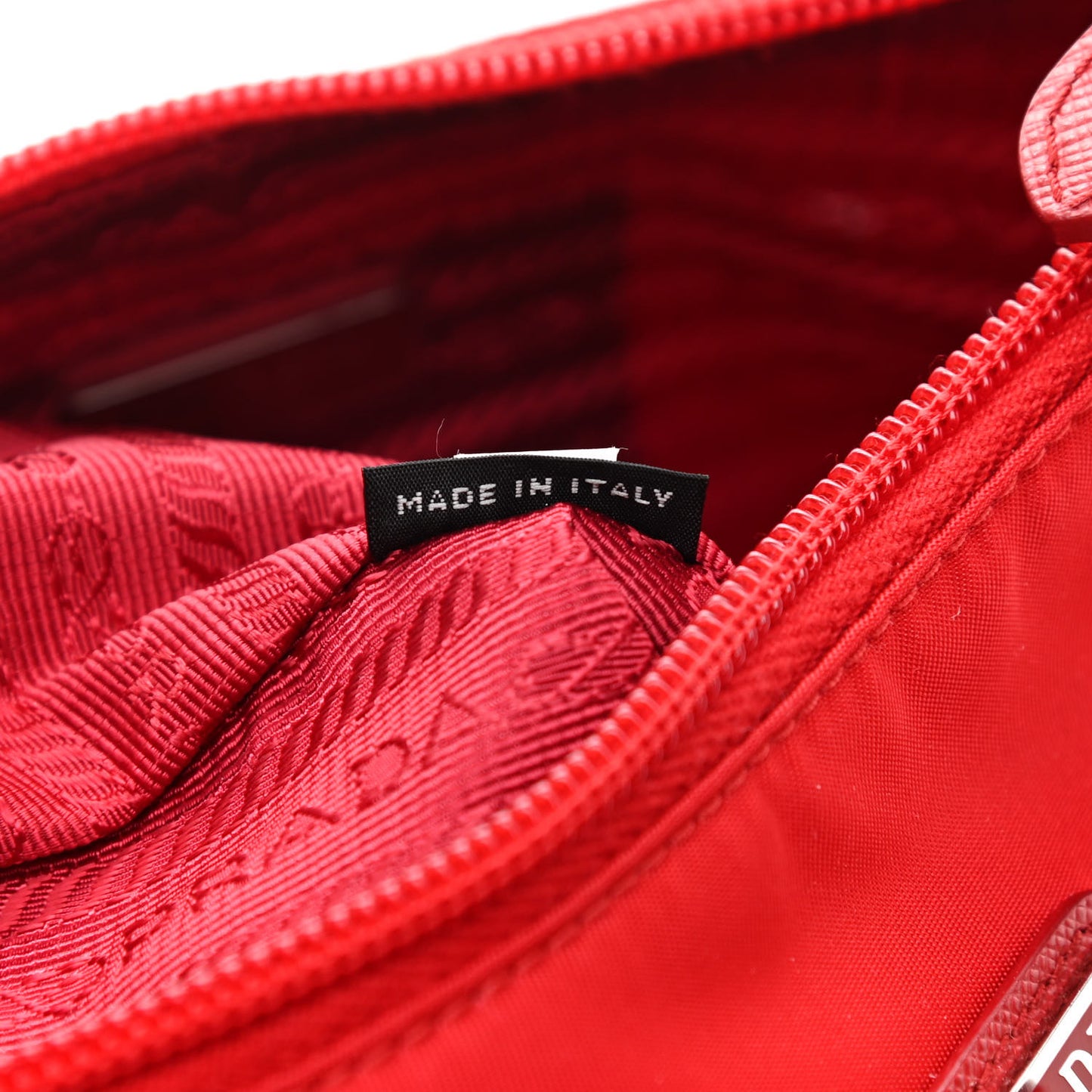 Tessuto Nylon Mini Re-Edition 2000 Bag Rosso