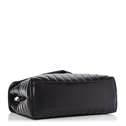 Saint Laurent Calfskin Y Quilted Monogram Medium Loulou Chain Satchel Black 4 of 9