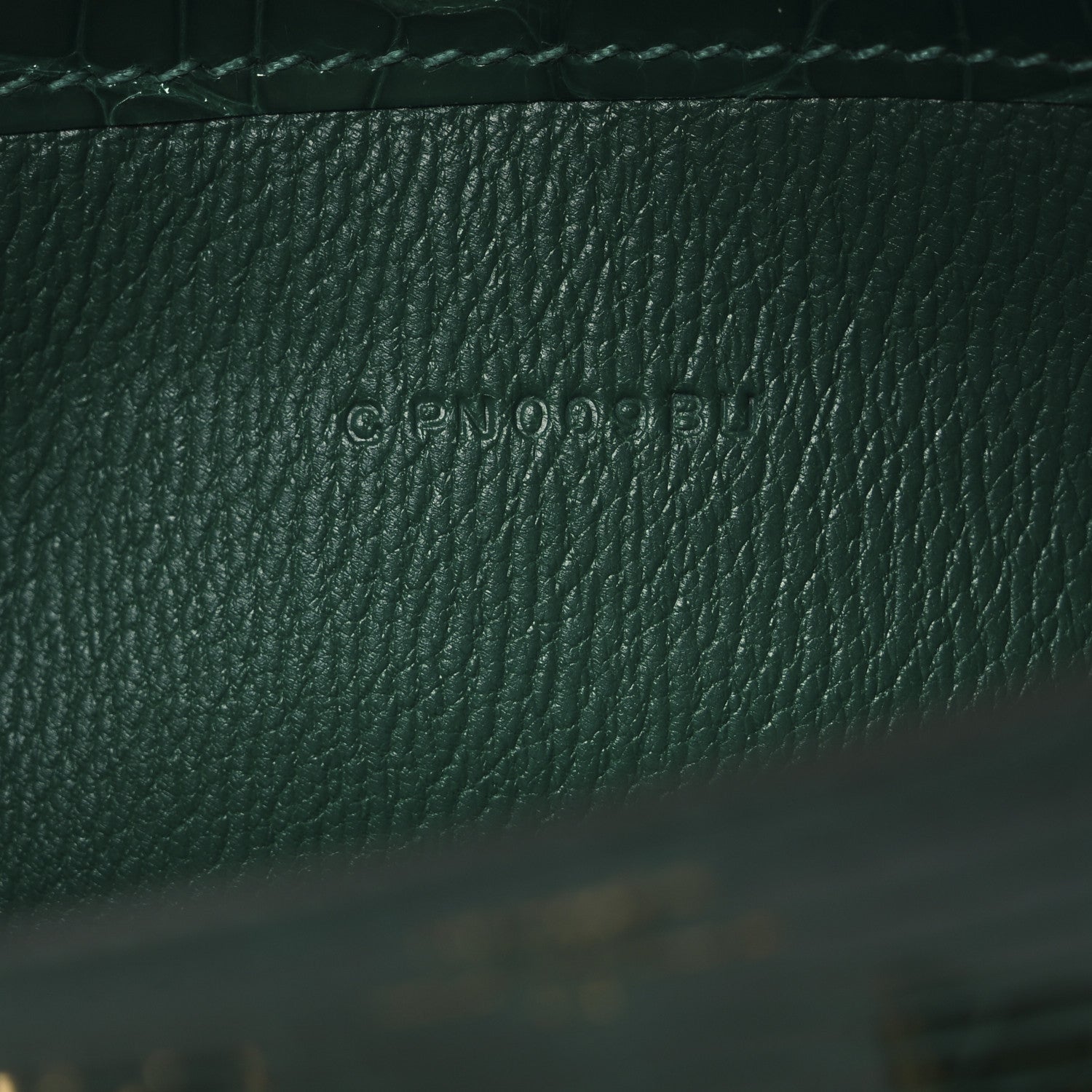 Hermes Shiny Alligator Constance Long Wallet Vert Emeraude 7 of 10