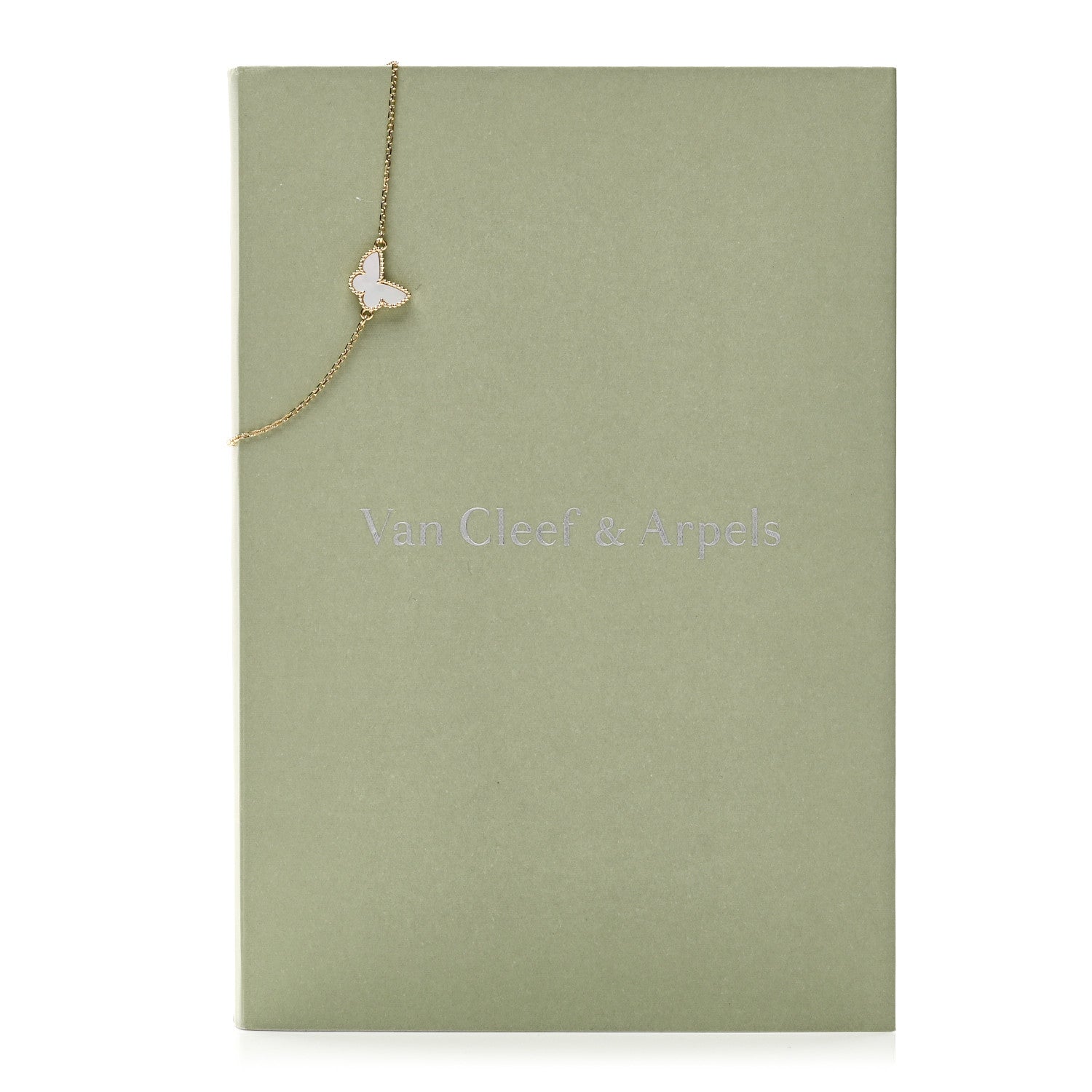 Van Cleef & Arpels 18K Yellow Gold Mother of Pearl Sweet Alhambra Butterfly Bracelet 4 of 4