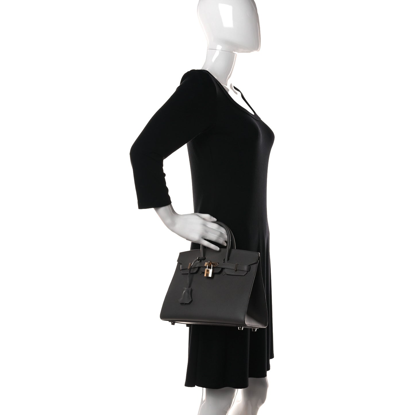 Epsom Birkin Sellier 25 Gris Meyer