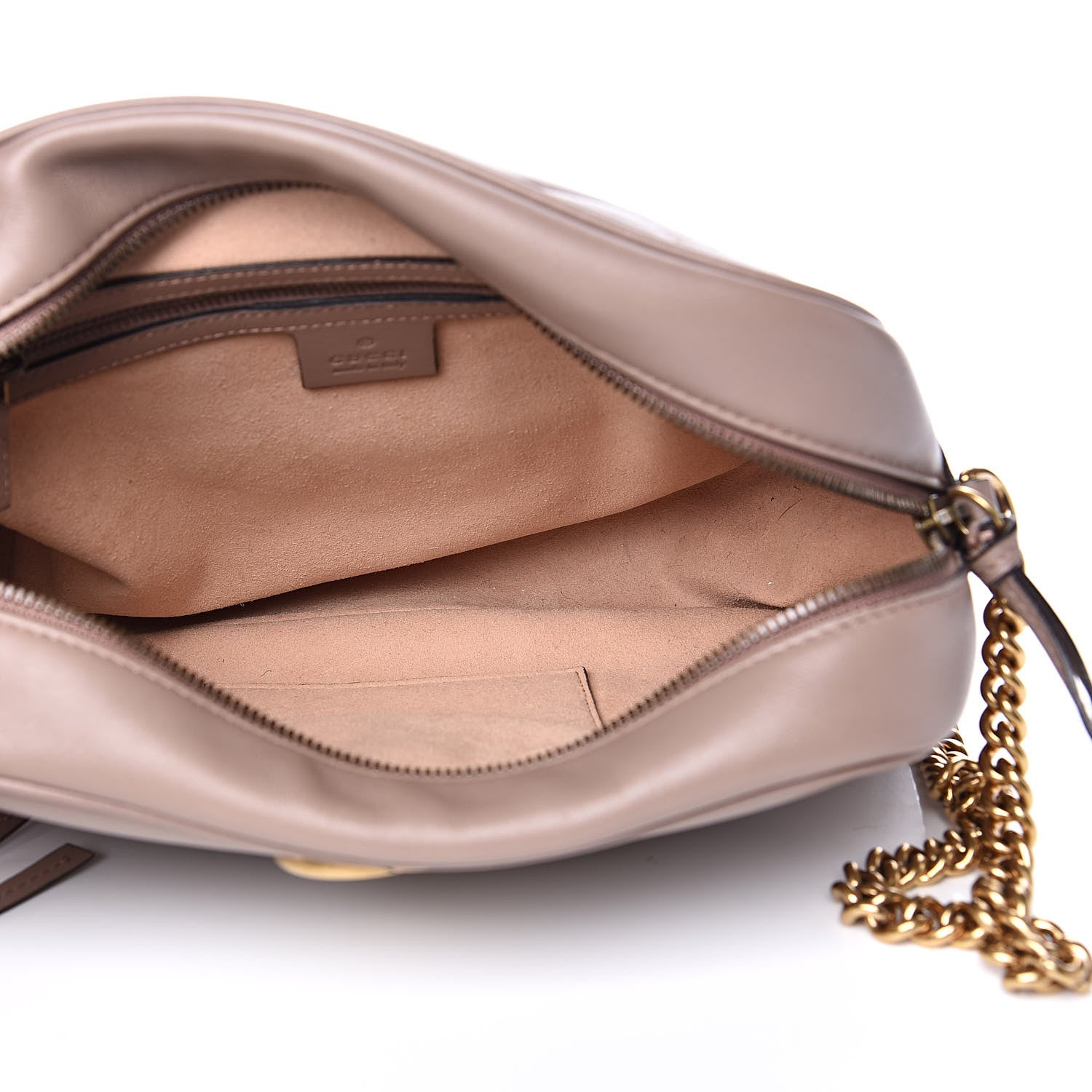 Gucci Calfskin Matelasse Medium GG Marmont Chain Shoulder Bag Porcelain Rose 5 of 10