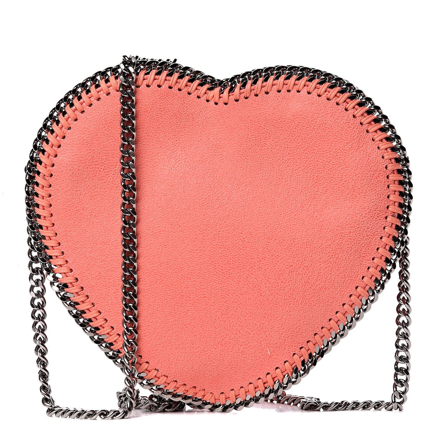 Shaggy Deer Falabella Heart Crossbody Bag Peony Pink
