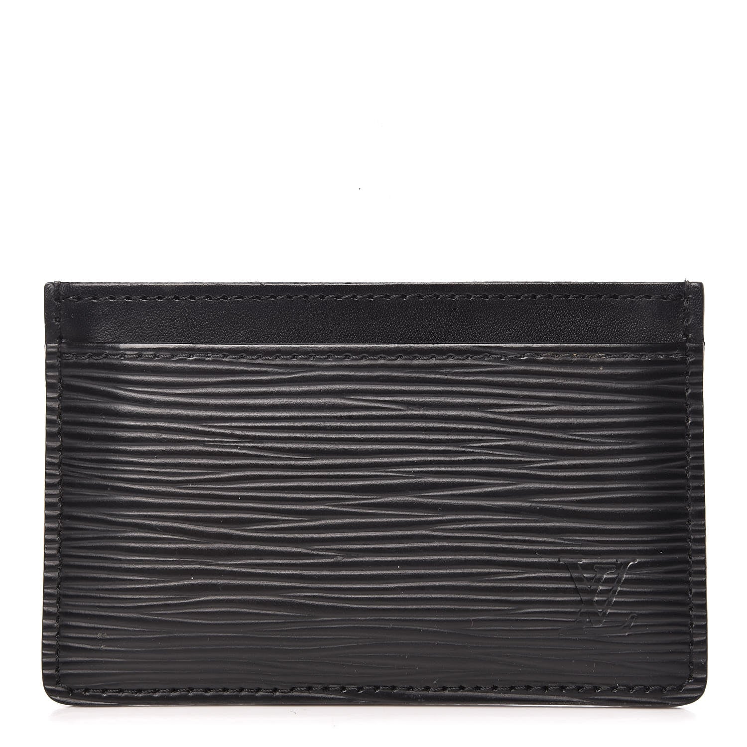 Louis Vuitton Epi Card Holder Black 1 of 6