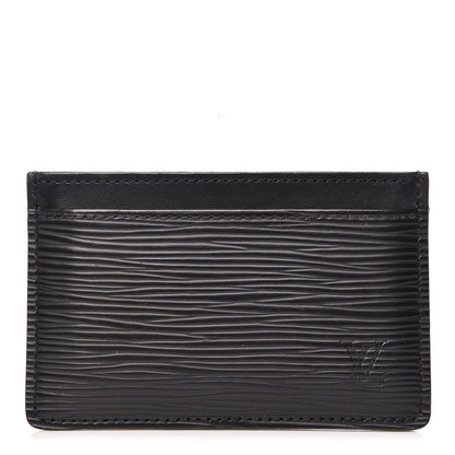 Louis Vuitton Epi Card Holder Black 1 of 6