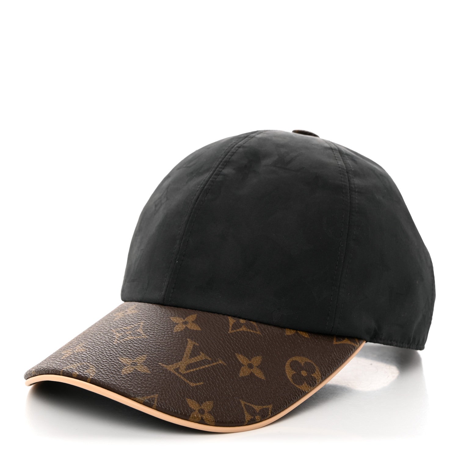 Louis Vuitton Polyester Silk Monogram LV Get Ready Cap M Black 1 of 10