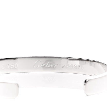 Cartier 18K White Gold LOVE Cuff Bracelet 16 5 of 6