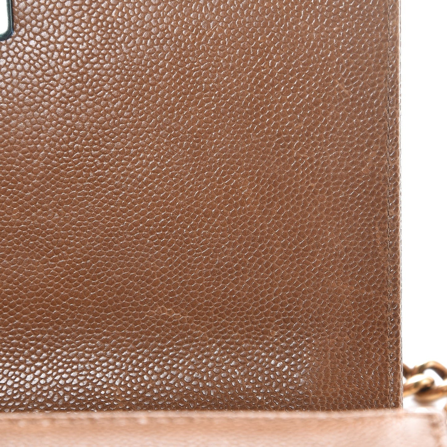 Caviar Quilted Medium Boy Flap Light Brown