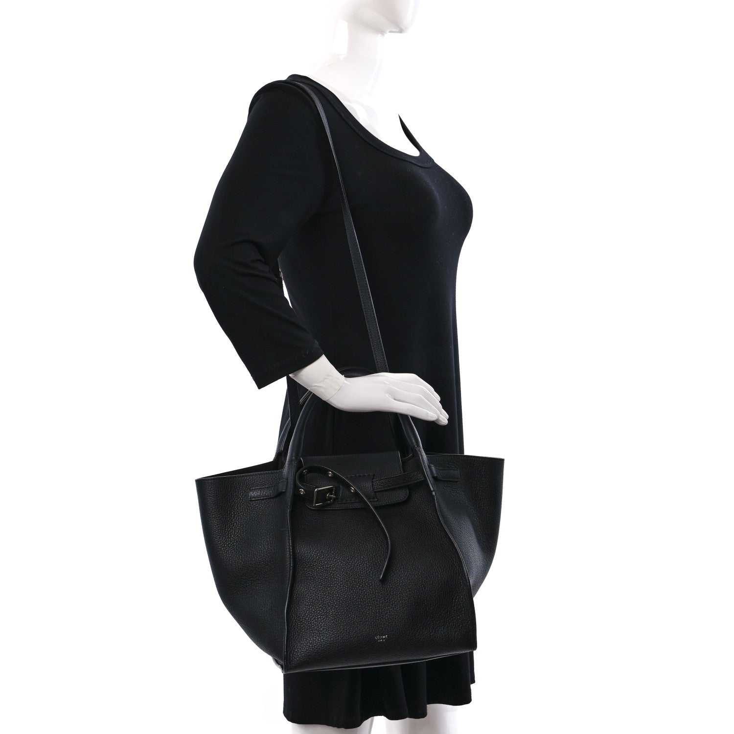 Celine Supple Grained Calfskin Small Big Bag Black 2 of 8