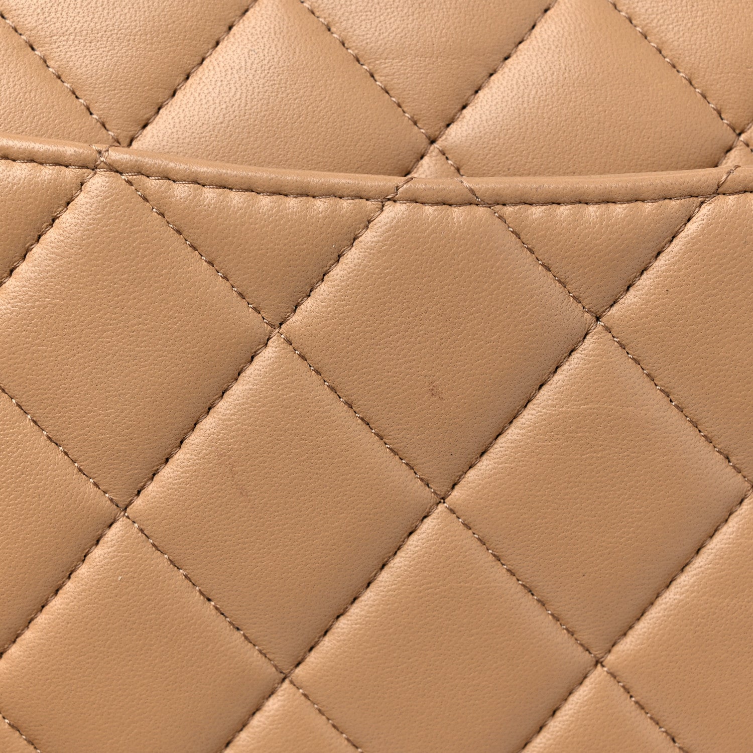 Chanel Lambskin Quilted Jumbo Double Flap Beige Clair 14 of 15