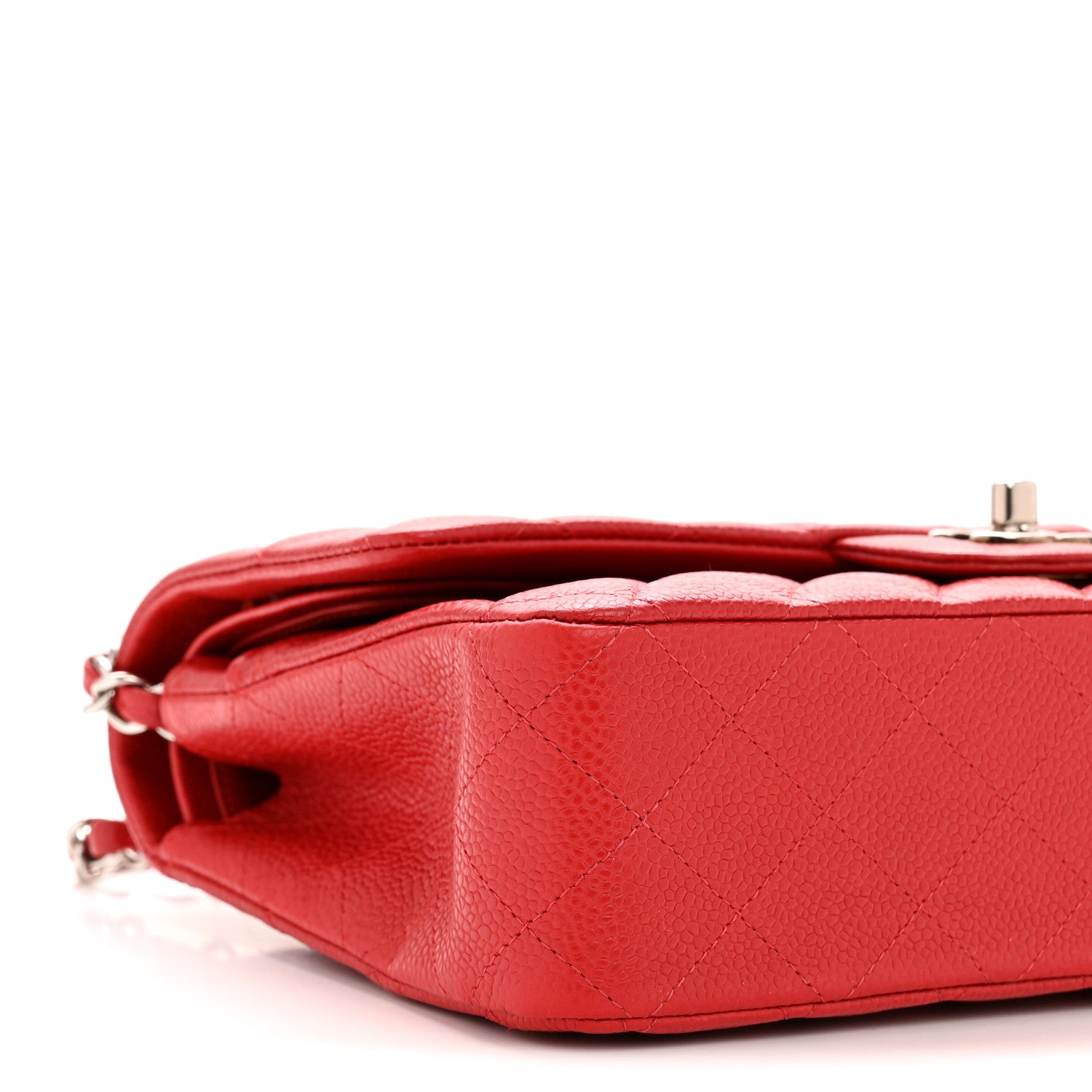 Chanel Caviar Quilted Medium Double Flap Red 9 of 13