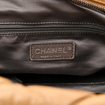 Chanel Lambskin Bubble Quilt Bowler Beige 6 of 12