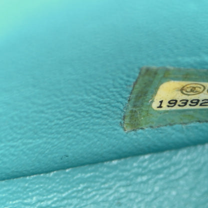 Chanel Lambskin Quilted Mini Rectangular Flap Turquoise 7 of 9