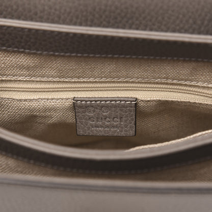 Gucci Dollar Calfskin Interlocking G Top Handle Shoulder Bag Loess 6 of 10