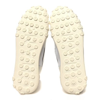 Chanel Calfskin Mesh Lycra Womens Logo High Top Sneakers 40 White 5 of 9