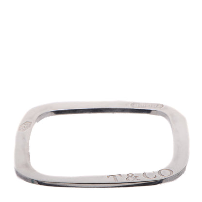 Tiffany Sterling Silver 1837 Square Bangle Bracelet 1 of 6