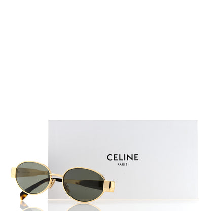 Celine Metal Triomphe 01 Sunglasses CL40235U Gold Green 8 of 8