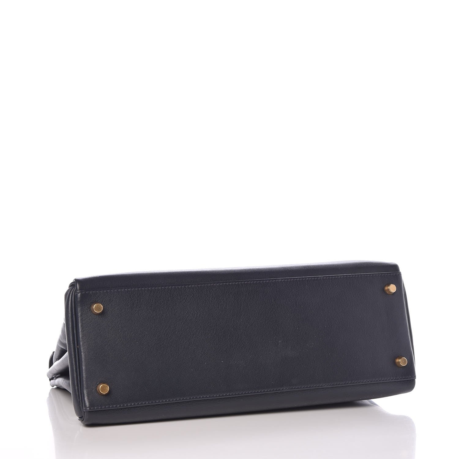 Hermes Evergrain Kelly Retourne 35 Indigo 4 of 11