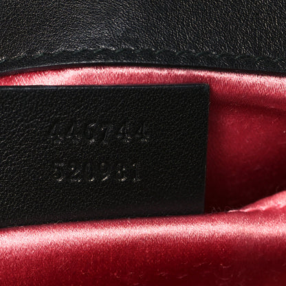 Gucci Velvet Matelasse Mini GG Marmont Shoulder Bag Black 7 of 11