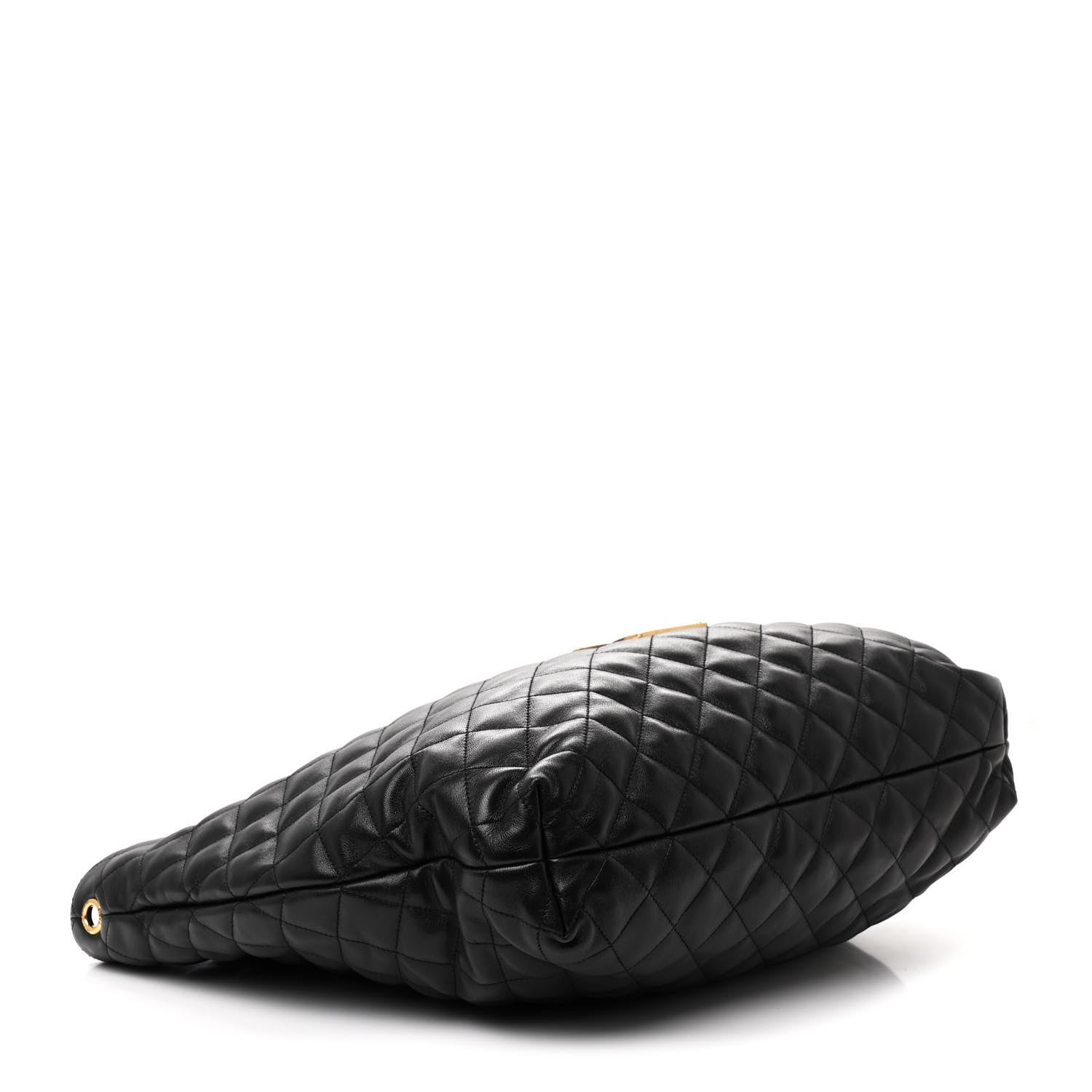 Saint Laurent Lambskin Quilted Maxi Icare Shopping Tote Black 5 of 12