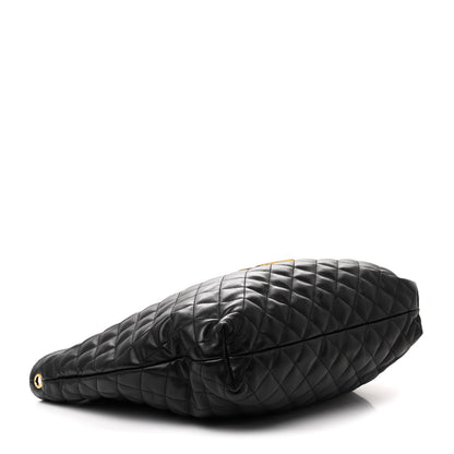 Saint Laurent Lambskin Quilted Maxi Icare Shopping Tote Black 5 of 12