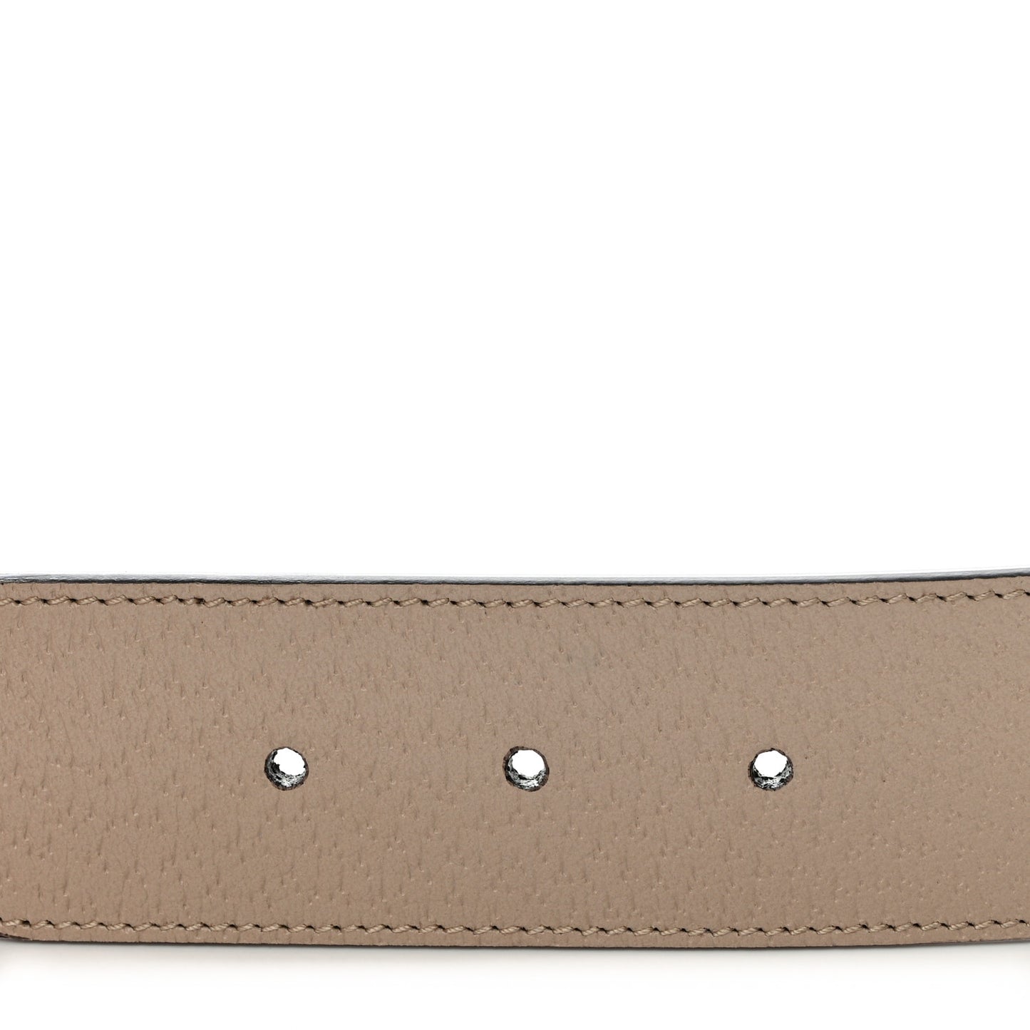 GG Supreme Monogram Matte Plutone Calfskin Double G 40mm Belt 80 32 Beige Ebony Mystic White
