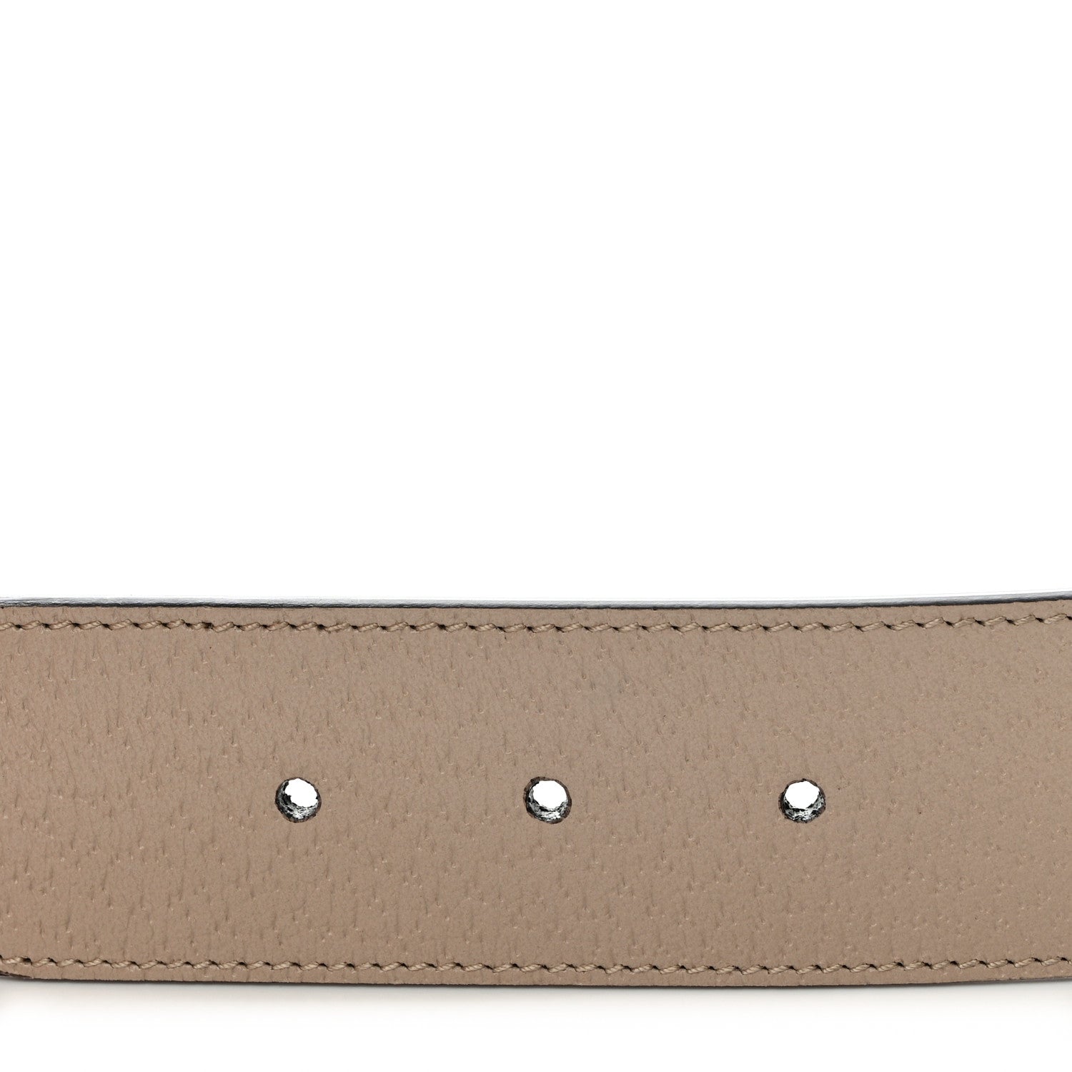 Gucci GG Supreme Monogram Matte Plutone Calfskin Double G 40mm Belt 80 32 Beige Ebony Mystic White 5 of 5